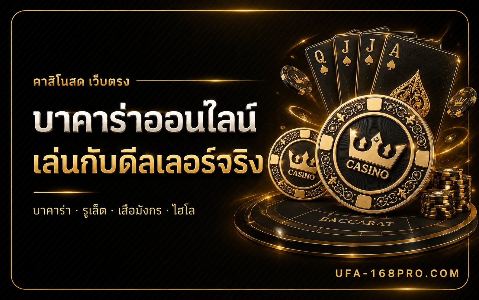 บาคาร่าออนไลน์ คาสิโนสดเว็บตรง กติกา วิธีนับแต้ม และการคุมทุน